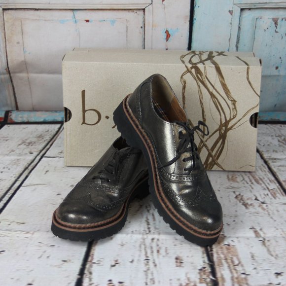 vegan leather brogues